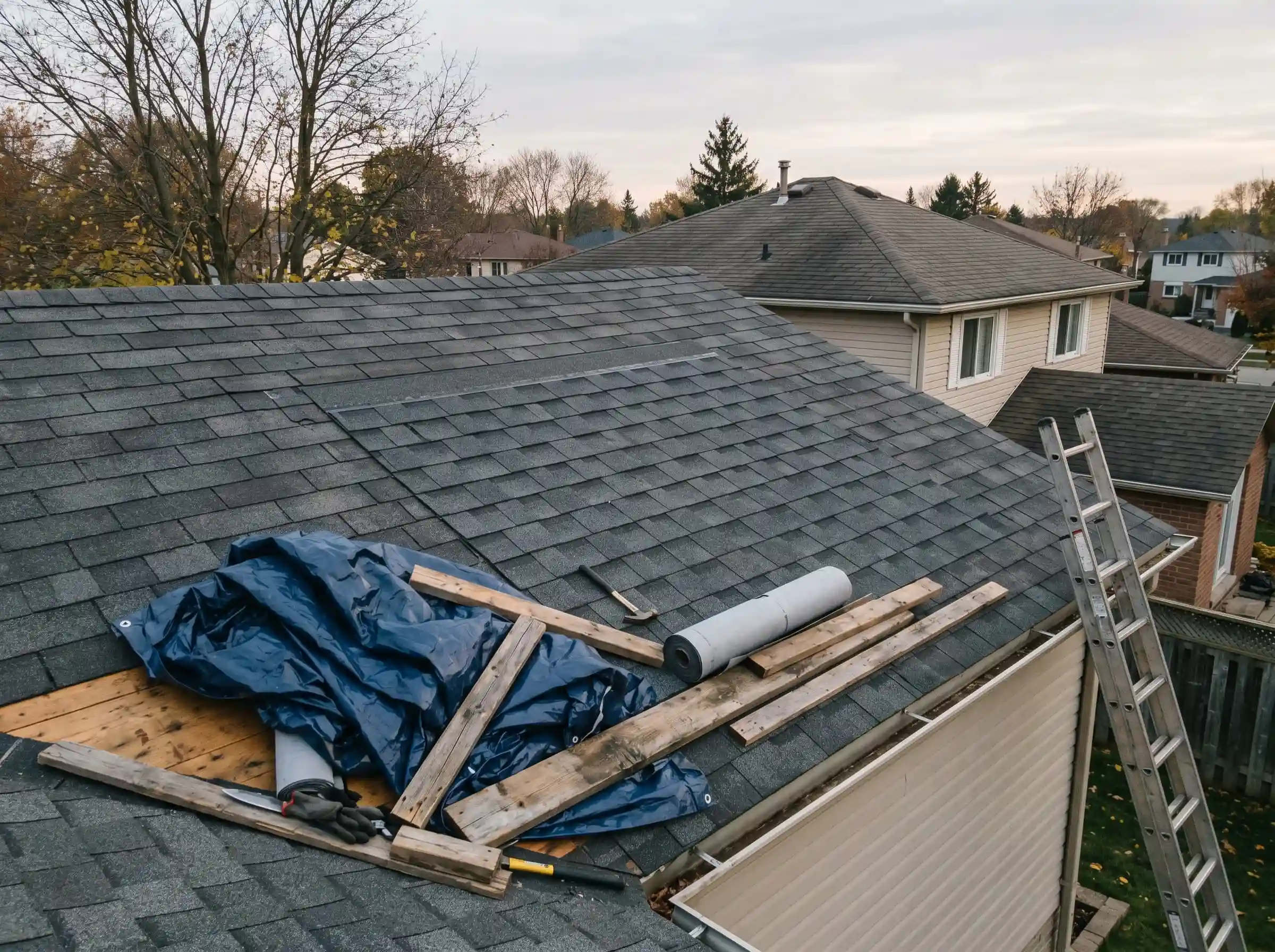 Storm Damage Tarp + Repair, Oshawa